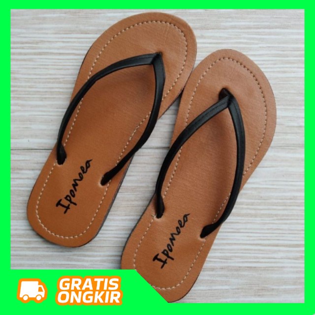 Sandal Jepit Wanita Ipomea/ Sandal Motif Terbaik Elegan/Sendal Wanita Santai/Sandal Wanita Teplek