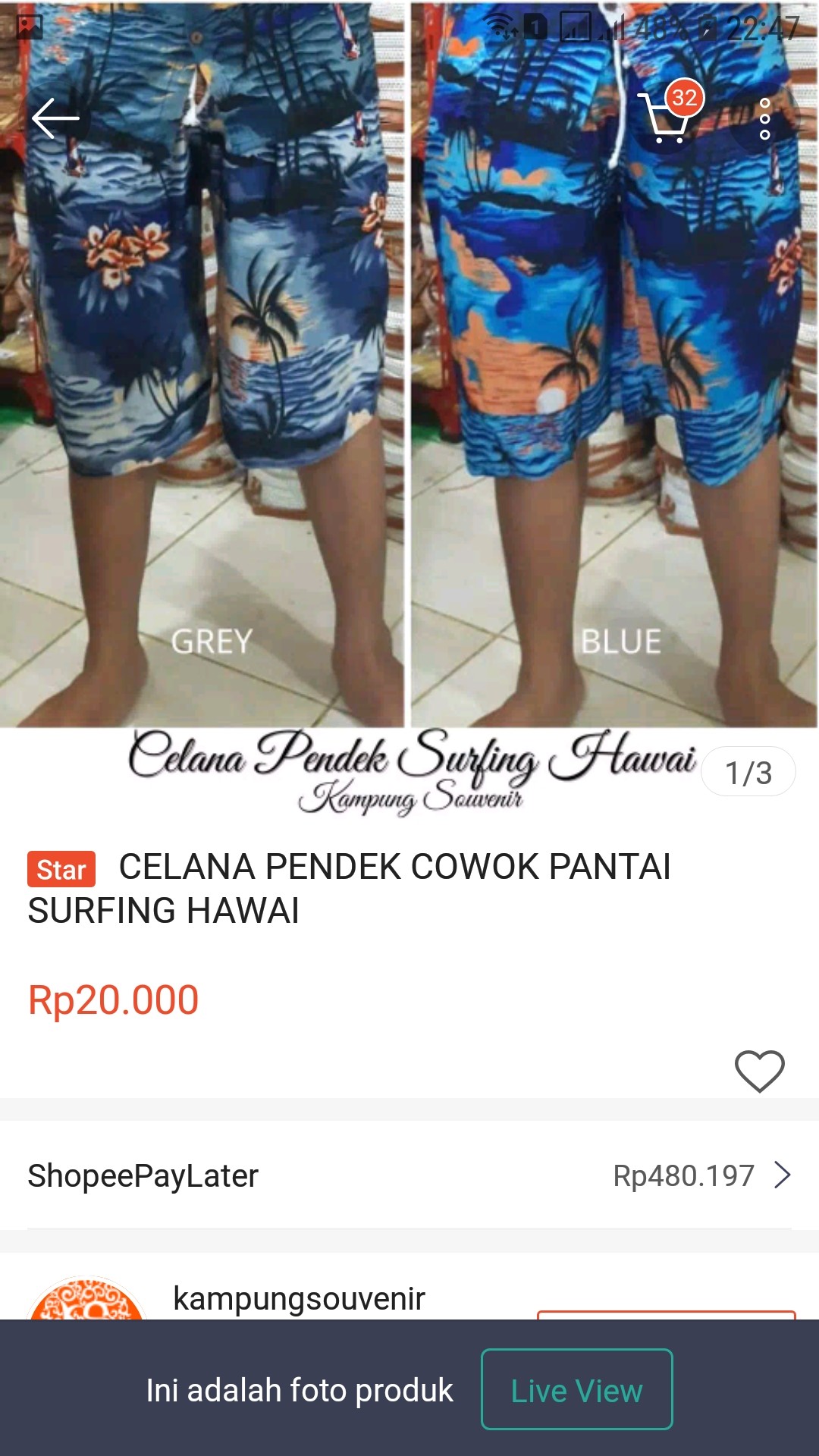 Baju Hawai Size Xl Best Seller - Pantai Kelapa
