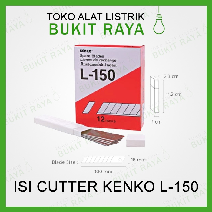 

L150 Kenko Isi Cutter Spare Blades untuk Cutter Besar L500