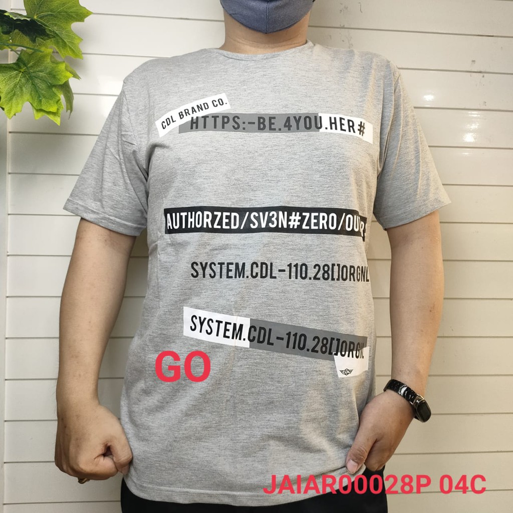 gof CDL By (CARDINAL) KAOS T-Shirt Pakaian Pria Atasan Casual Santai Original Lengan Pendek