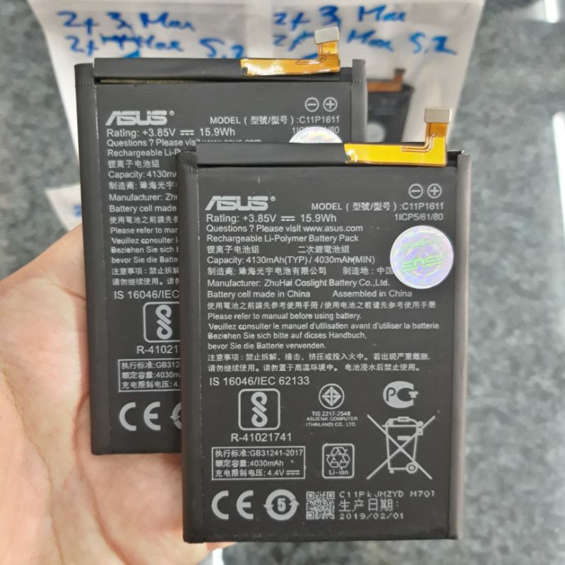 Battery Baterai Asus Zenfone 3 Max 5.2inch C11P1611 Kualitas Ori