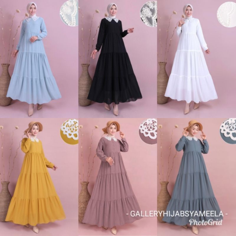 Gamis polos / gamis ceruti / baju gamis ceruty / gamis babydoll / gamis remaja / gamis umroh
