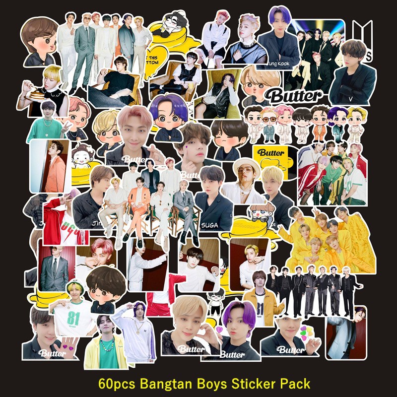 100pcs Stiker Desain BTS 7FATES Holiday Butter Festa Untuk Dekorasi