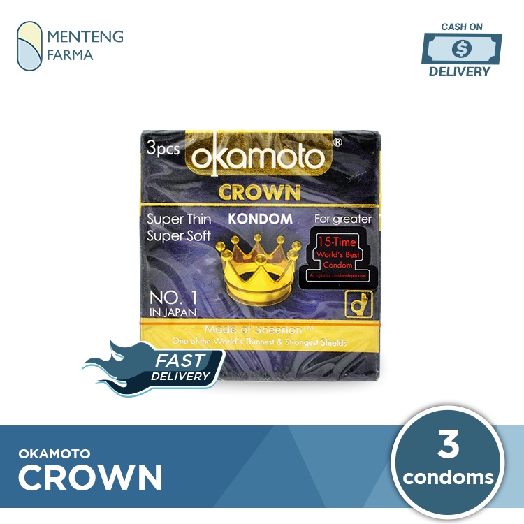 Kondom Okamoto Crown - Isi 3