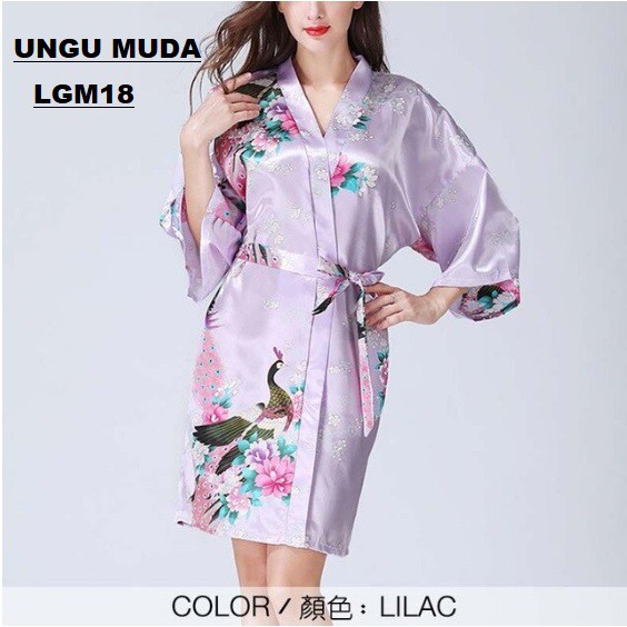 Kimono Satin Silk Pajamas LGM