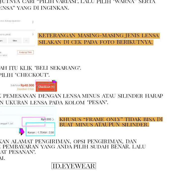 Spesial - KACAMATA RETRO  KACAMATA KOREA | KACAMATA 2189 FREE LENSA MINUS & CYLINDER KACAMATA PHOTOC
