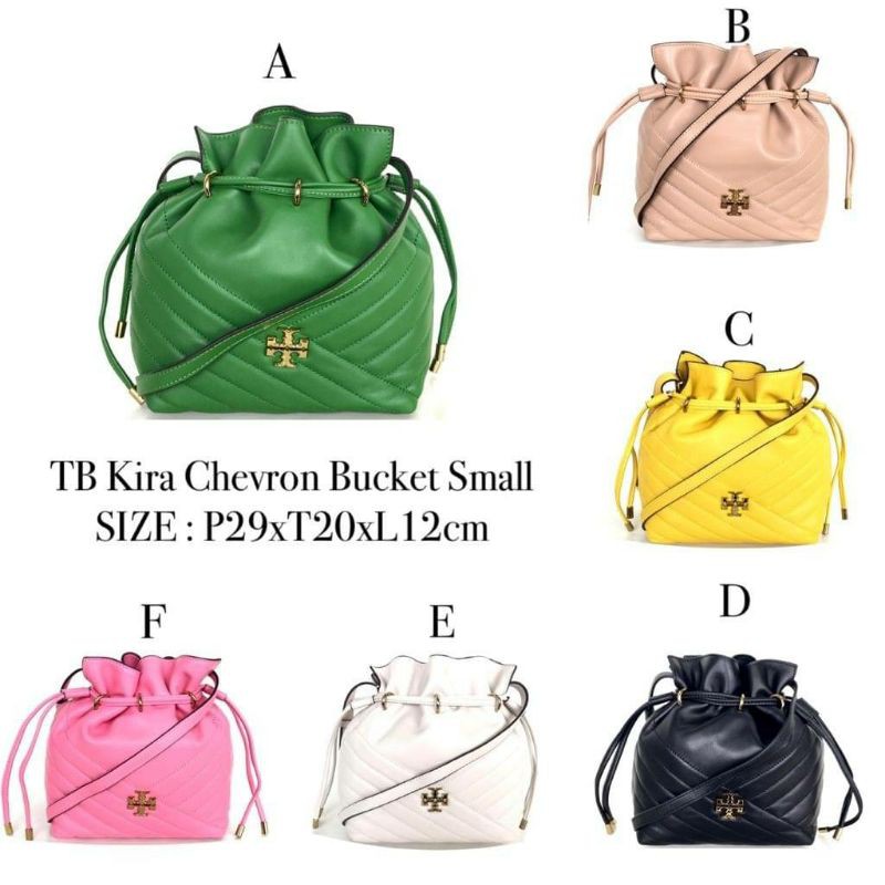 Shoulder Bag Tory Burch Kira Chevron Bucket Bag Small