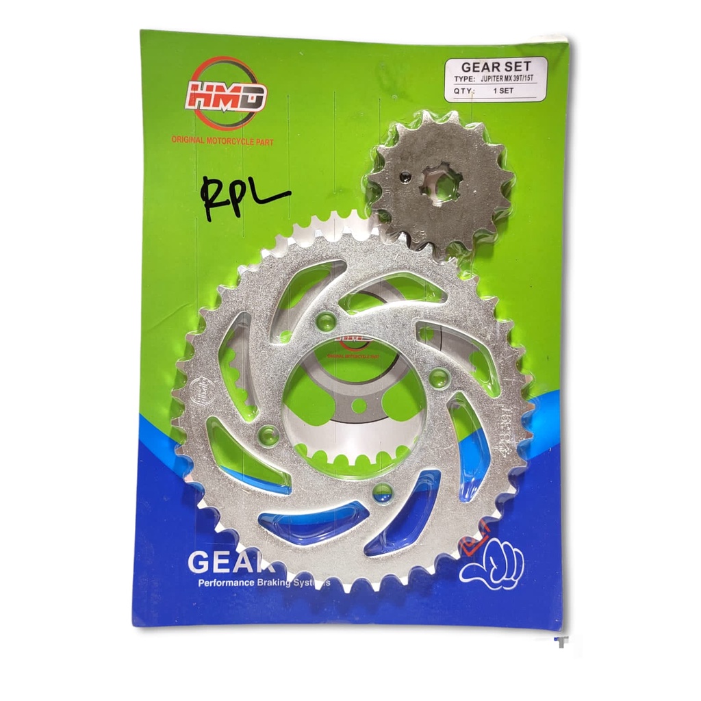 GEAR PAKET GIR DEPAN BELAKANG OLD JUPITER MX LAMA GOOD QUALITY 1S7