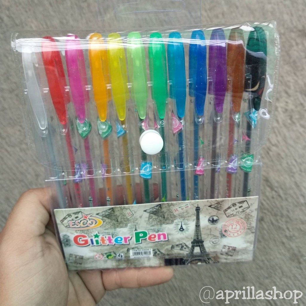 

Pulpen Gliter 12 Warna TERMURAH