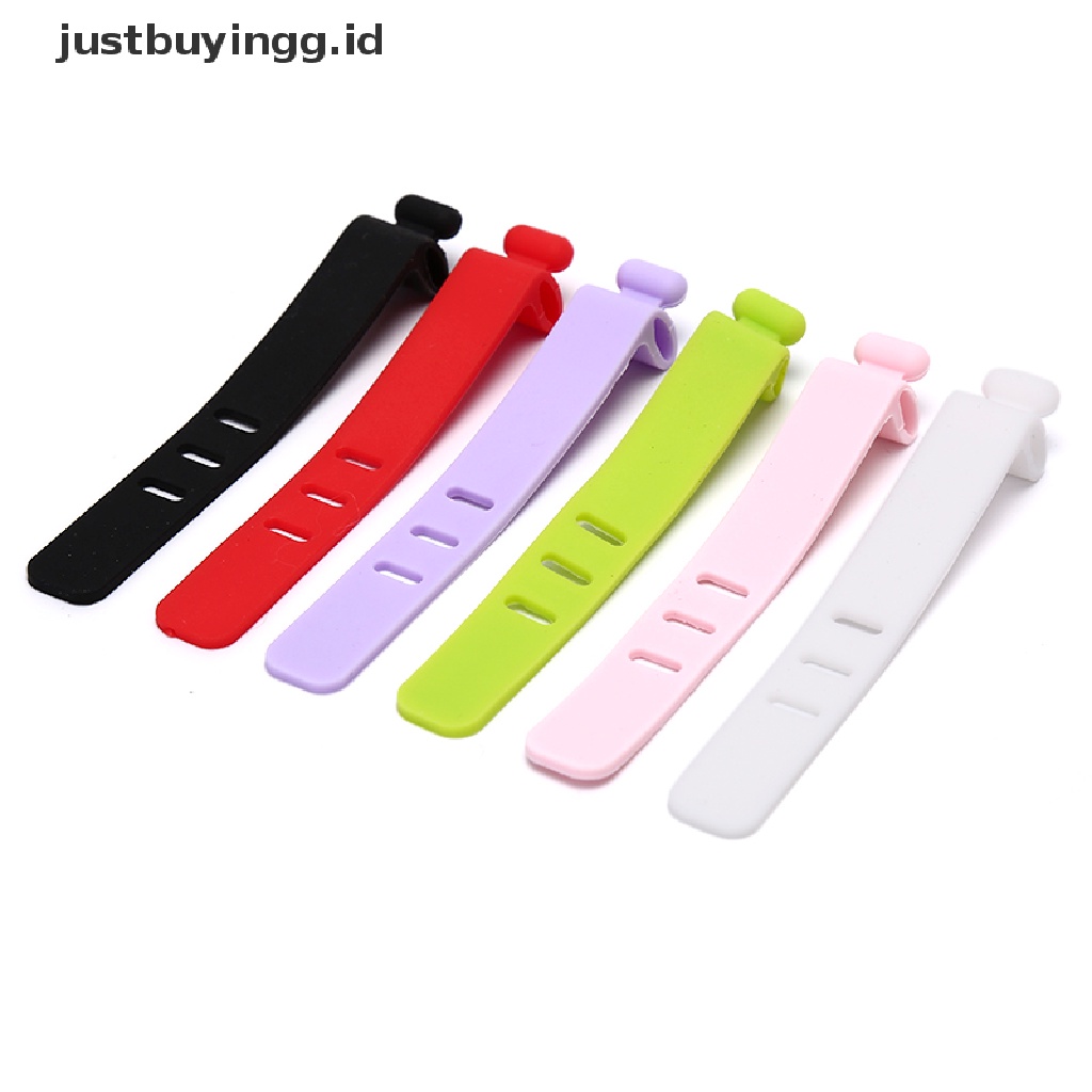 (Justbuyingg.Id) Strap Pengikat Kabel Data Bahan Silikon