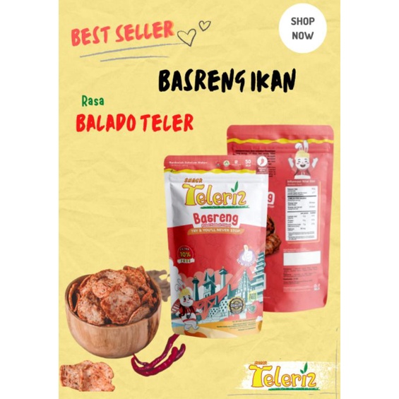 

Basreng[Ikan] Balado Teler 50gram + (ekstra 10%)