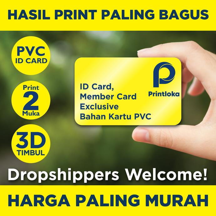 

Office & Stationery | Document Organizer | Print Id Card 3D Timbul Eksklusif Kartu Member Pvc Doff/Matte Name Tag | Best Seller