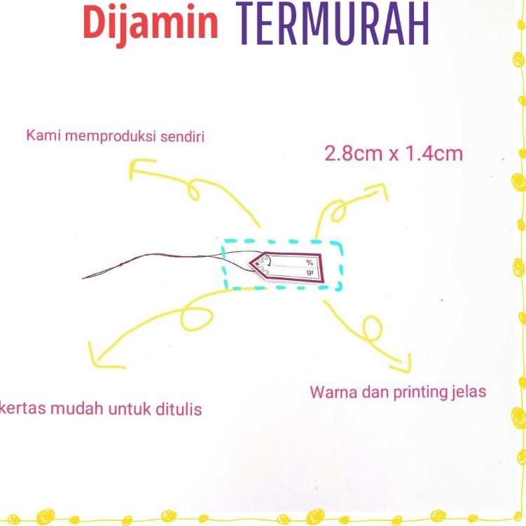 

(cajm -534) label harga emas/perak TERMURAH 1000pcs Ori