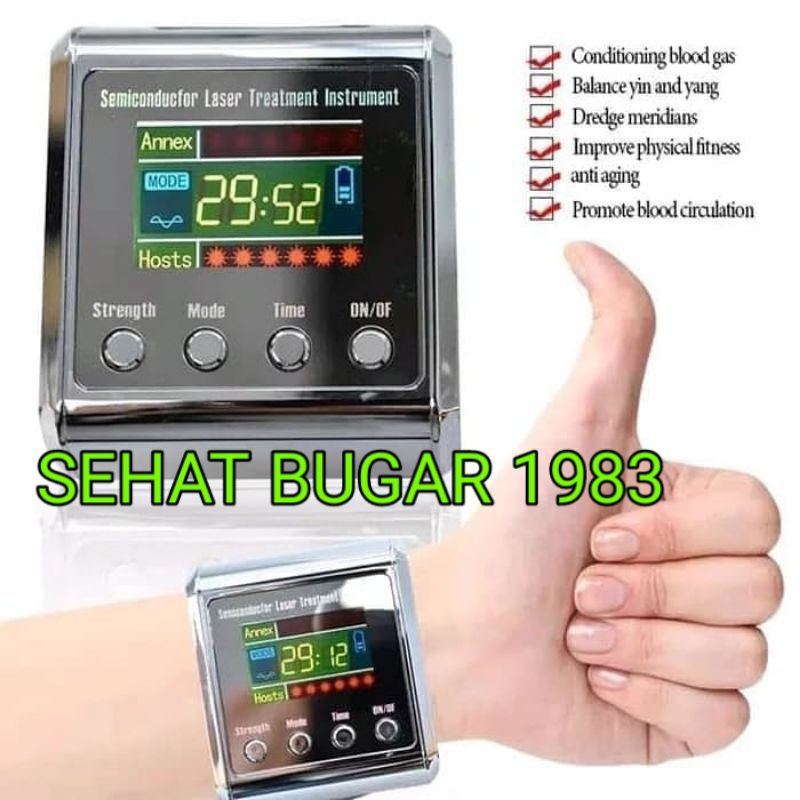 jam tangan terapi laser 7 titik kesehatan