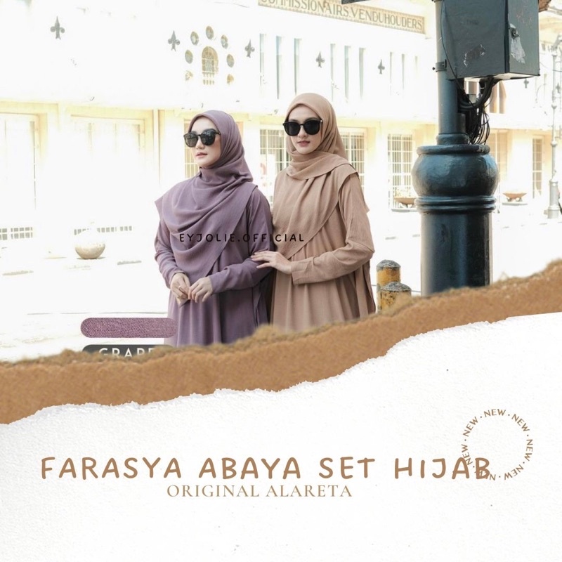 Farasya Abaya Set Hijab Alareta