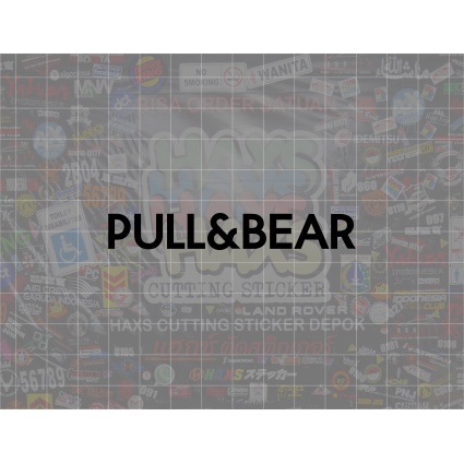 Cutting Sticker Pull &amp; Bear Ukuran 8 Cm Untuk Motor Mobil