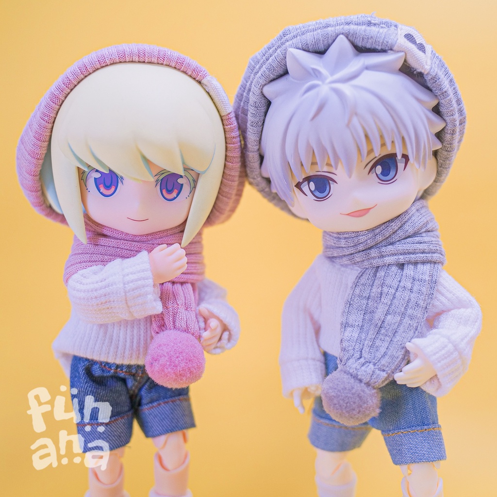 Baju Clothes Knit Beanie Scarf OB11 YMY Nendoroid Doll 1/12