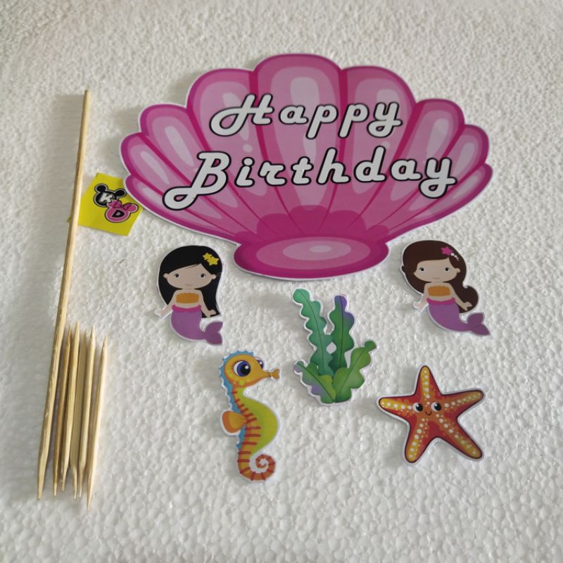 Topper Cake Variasi | Cake Topper 5in1