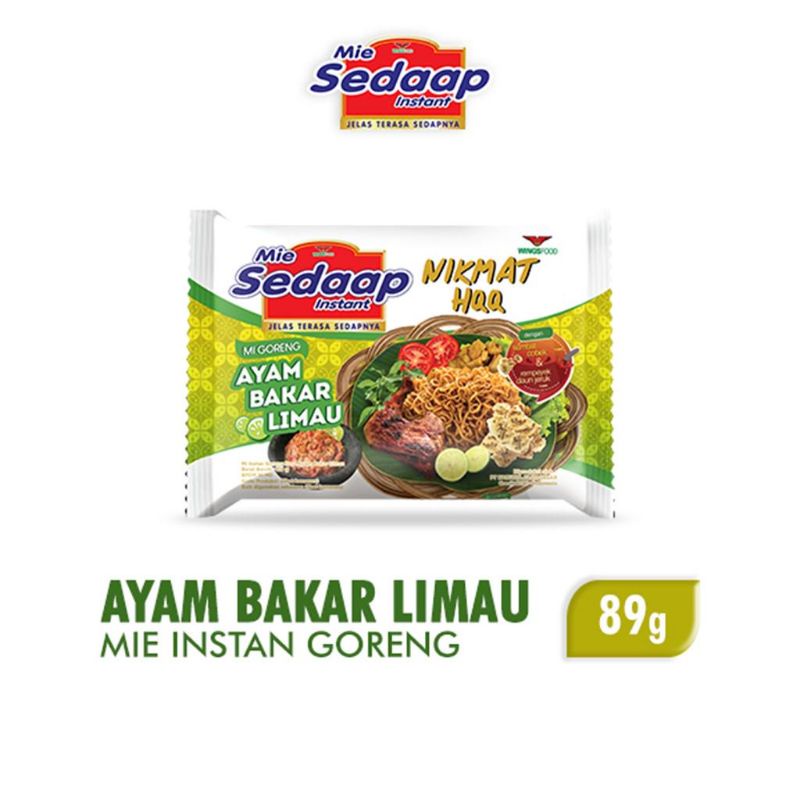 

Mie Sedaap Ayam Bakar Limau 89Gr paket 5 bungkus