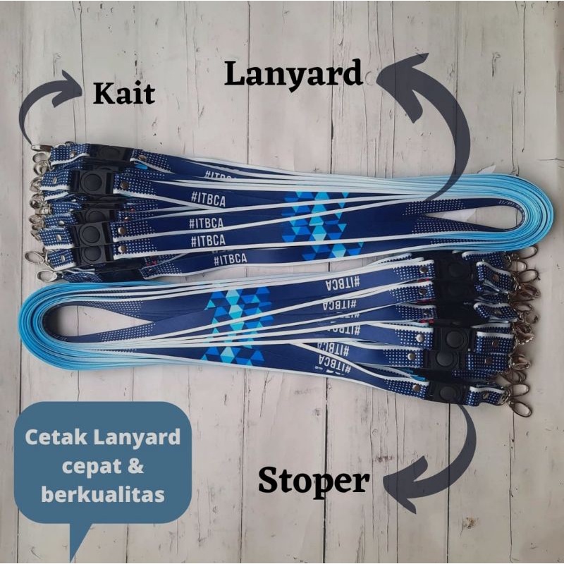 

TALI LANYARD GANTUNGAN ID CARD LANYARD PRINTING CUSTOM UKURAN 20MM