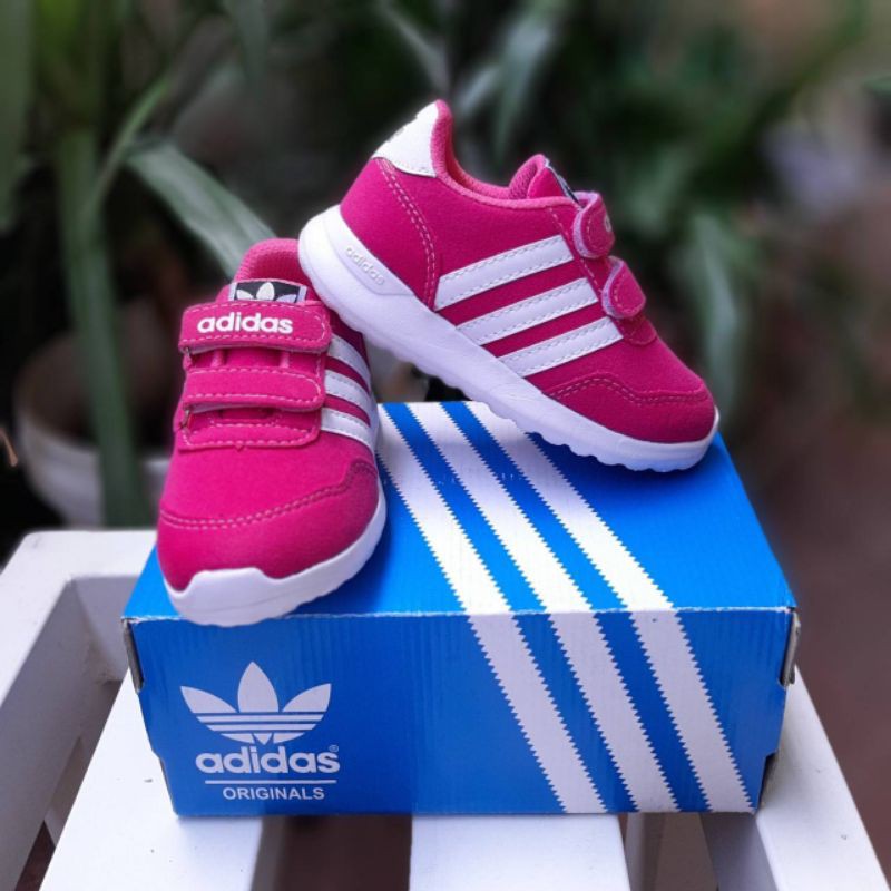 SEPATU ANAK ADIDAS CEWEK PREMIUM HIGH QUALITY SEPATU ADIDAS ANAK JOGGING PINK