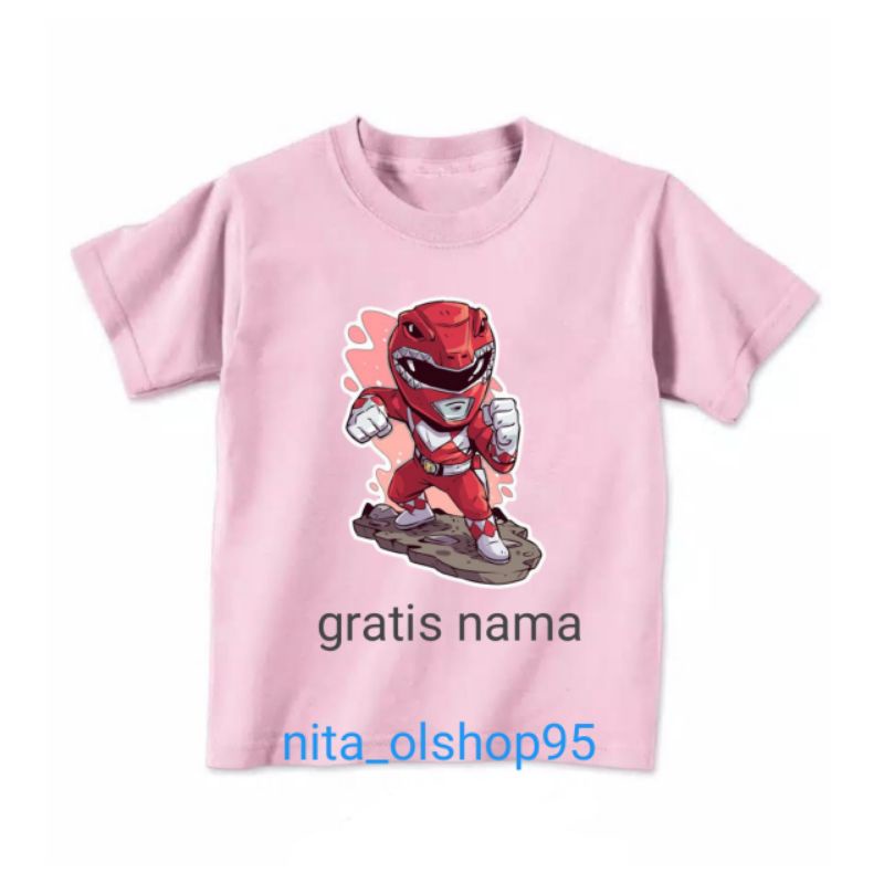 baju anak power ranger merah