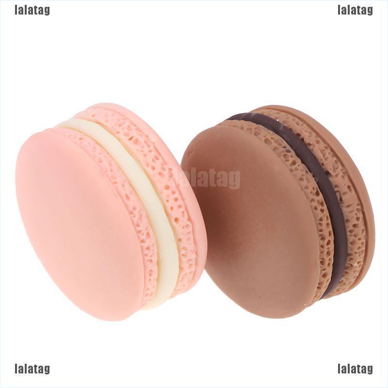 (Lala) 10pcs / Set Mainan Miniatur Macaron Skala 1: 12 Untuk Aksesoris Rumah Boneka