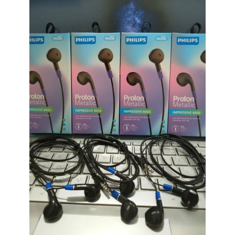 Hf Handsfree Headset PHILIPS PH-229 Proton Metalic Impressive Bass