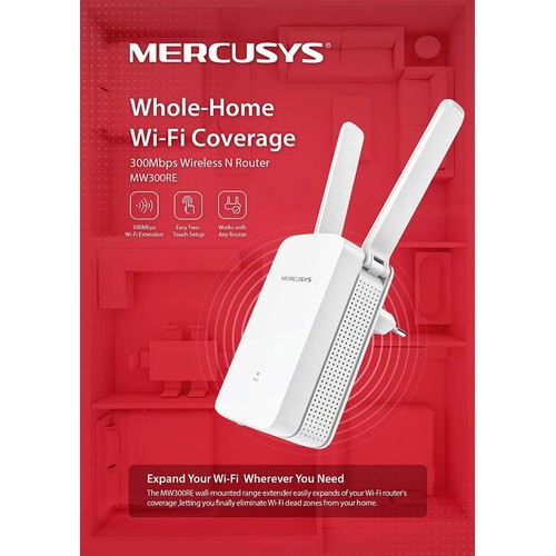 WIfi Range Extender Mercusys 300Mbps MW300RE - Wireless Repeater Wi-fi