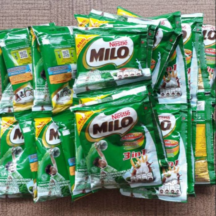 

Milo 3 in 1 Activ Go Sachet 35 gr 1 renceng isi 10