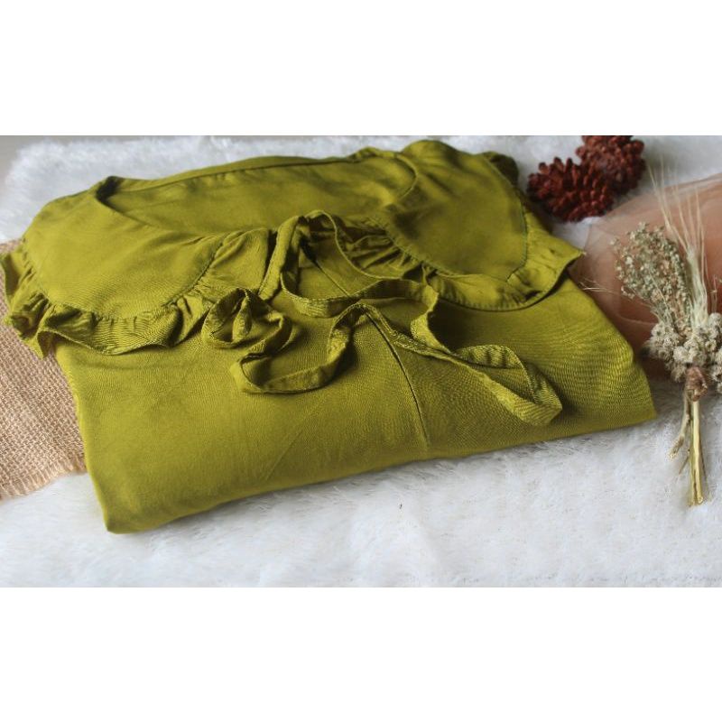 Marina MIDI dres polos maxsi dress/ gamis rayon premium