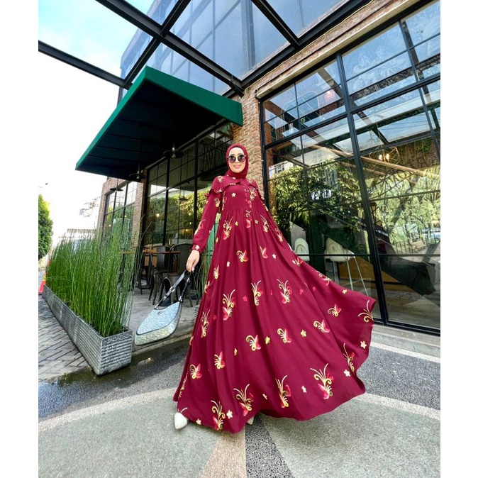 GAMIS TURKI DRESS BUTIK PREMIUM GAMIS PESTA GLZ SONIAA DRESS IMPORT MURAH