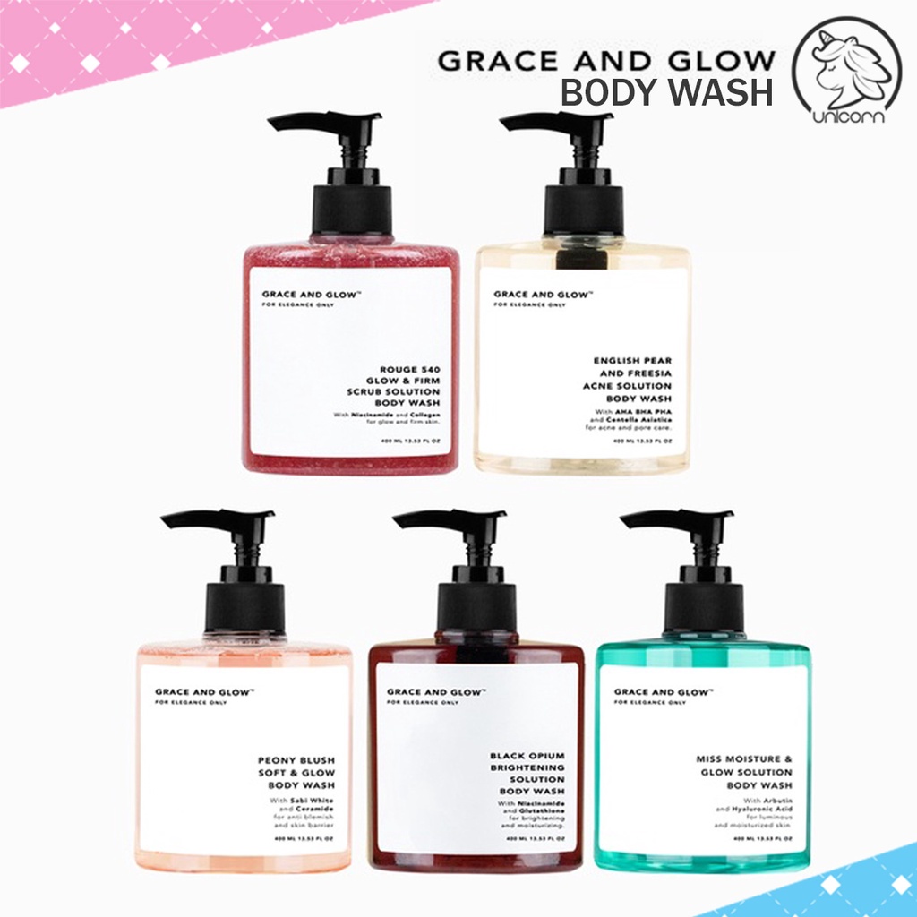 GRACE & GLOW Body Wash 400 ml | Sabun Mandi Grace & Glow