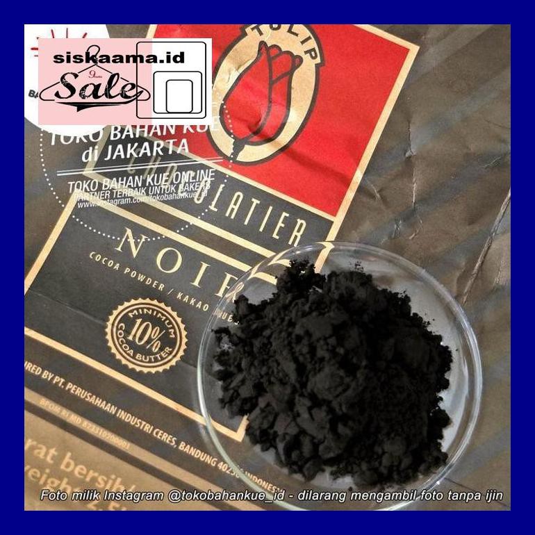 

A40D0Yh Coklat Bubuk Tulip Noir Hitam Pure Cocoa Powder Tulip Chocolatier 100G D50Tr40V