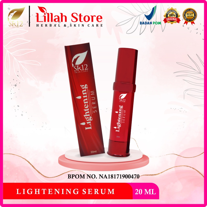 SERUM PEMUTIH WAJAH LIGHTENING SERUM SR12 BPOM / PENCERAH WAJAH GLOWING / ANTIOKSIDAN /  UNTUK KULIT
