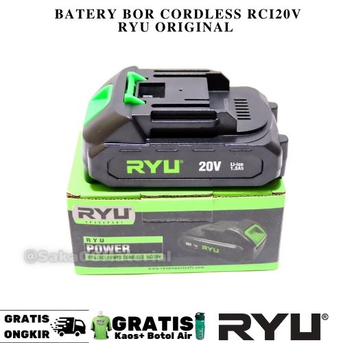 Ryu baterai Mesin Bor 20 Volt Cordless Tipe RCI20V Original Terbaru Baterai Bor 20 V Batere Bor Cord