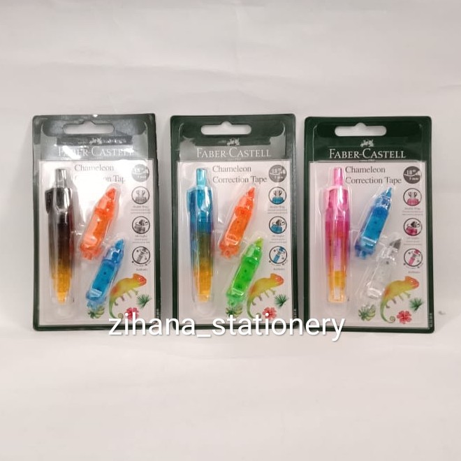 

Alat Tulis Setipo Kertas / Stipo Kertas / Stip / Tip x / Chameleon Correction Tape Faber Castell