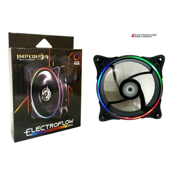 IMPERION ELECTROFLOW Fan Case RGB - FAN CASING 12CM ROTATING RGB AUTO