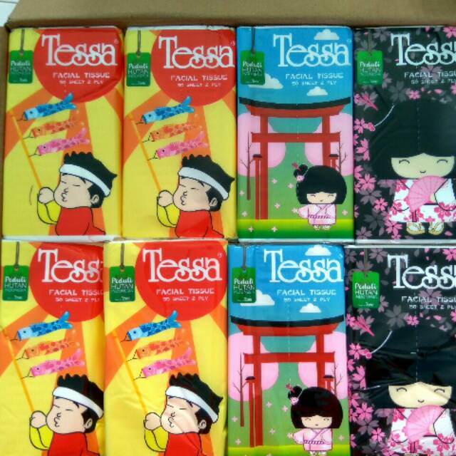 Tissue travel  tessa 50 sheet 2ply