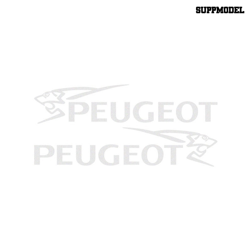 1 Pasang Stiker Kaca Spion Mobil Motif Singa Untuk PEUGEOT