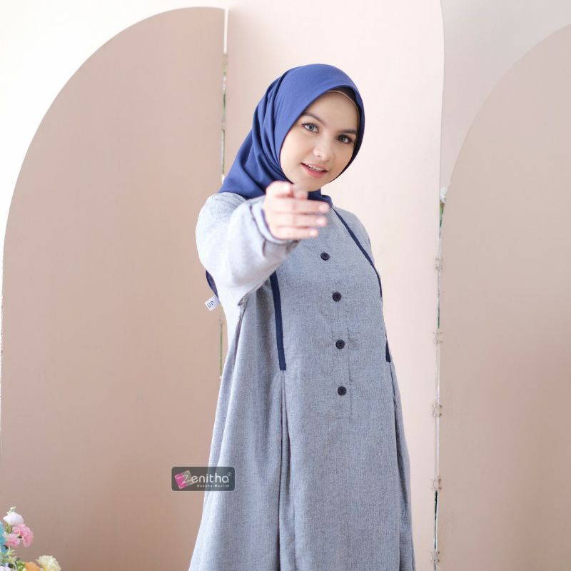 Gamis Polos Busui - Gamis Medina By Zenitha Original - Gamis Simpel Busui