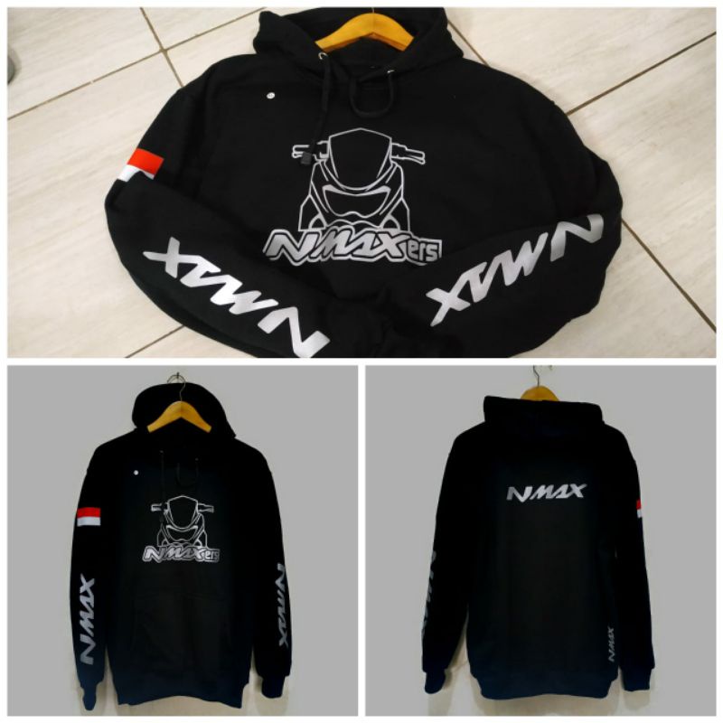 Kaos nmax jaket racing hoodie sunmori pria