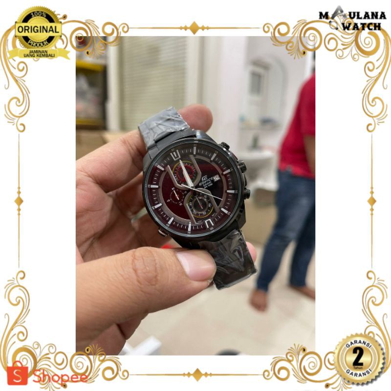 JAM TANGAN PRIA WANITA | RANTAI | KULIT | KARET | MURAH | PRIA CASIO EDIFICE EFR 533 ORIGINAL