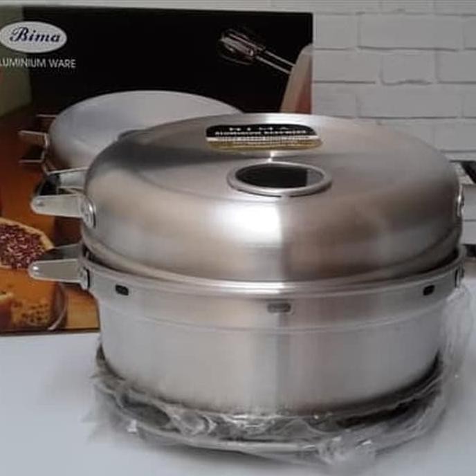 Bima Baking Pan / Pemanggang Kue Ukuran 28Cm Aluminium Atas Kompor - Promo 