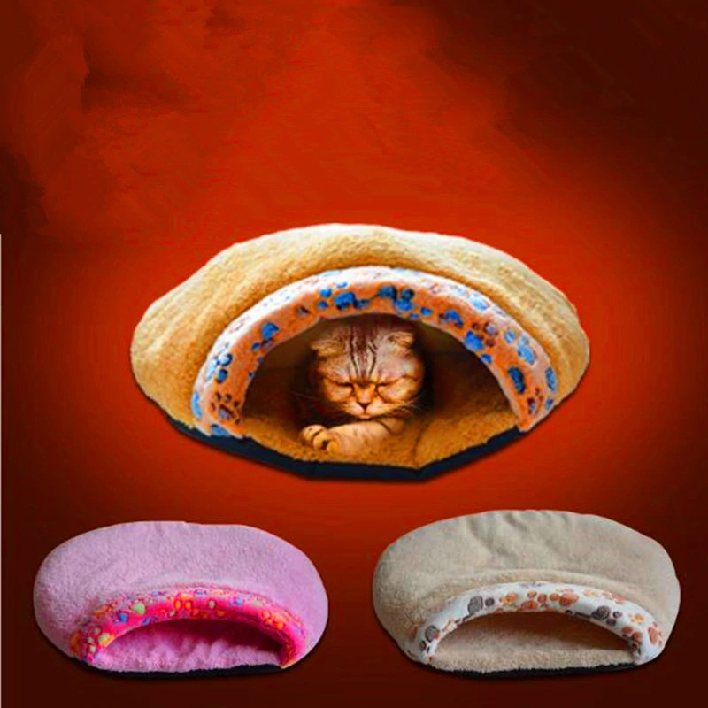 PREORDER Soft claw printed pet dog bed for small dogs cat house washable sleeping bag for cat bed
