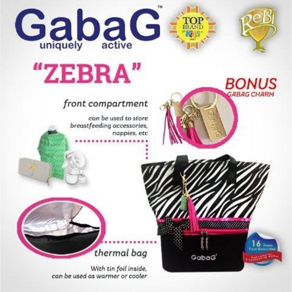 Gabag New Zebra Cooler Bag Tas Pendingin ASI