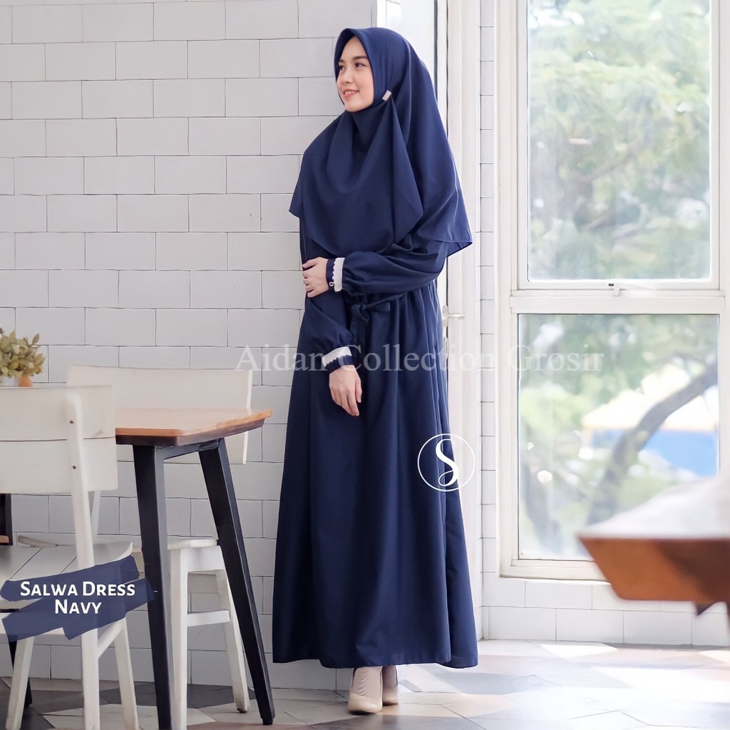 Gamis Katun Polos Toyobo Fodu Premium Basic Maxi Syari Murah