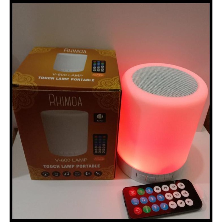 Speaker Bluetooth Speaker Rhimoa V600 Lampu + Remote
