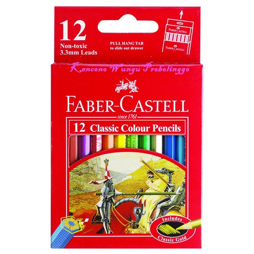 

Pensil Warna FaberCastell Classic 12 Warna Pendek