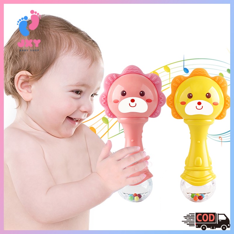 Mainan Kerincingan Bayi/Teether rattle stick/Mainan gigitan bayi BPA FREE/Mainan bayi L189